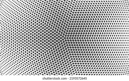 Composición volumétrica con ilusión óptica. Círculos en el espacio vacío. Ilustración vectorial dinámica 3d para cubierta, banner, volante o presentación.