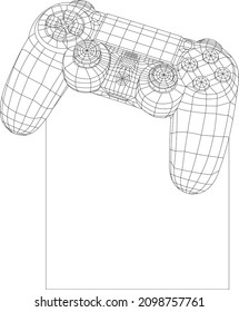 volumetric control panel for game console 3d