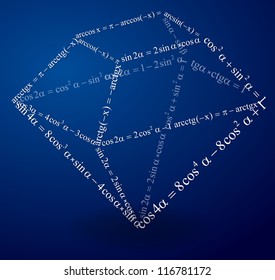 Volumetric figure of trigonometric formulas