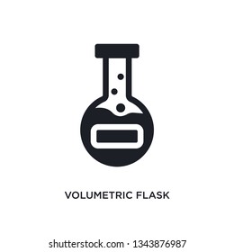 volumetric flask isolated icon. simple element illustration from science concept icons. volumetric flask editable logo sign symbol design on white background. can be use for web and mobile