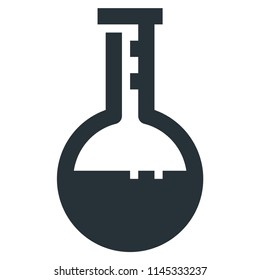 Volumetric Flask Vector Glyph Icon 32x32 Pixel Perfect. Medical Health Icon in Bold Style for Website Mobile App Presentation