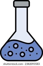 Volumetric Flask vector icon. Can be used for printing, mobile and web applications.