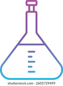 Volumetric Flask vector icon. Can be used for printing, mobile and web applications.