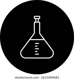 Volumetric Flask vector icon. Can be used for printing, mobile and web applications.