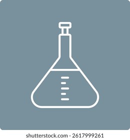 Volumetric Flask vector icon. Can be used for printing, mobile and web applications.
