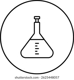 Volumetric Flask vector icon. Can be used for printing, mobile and web applications.