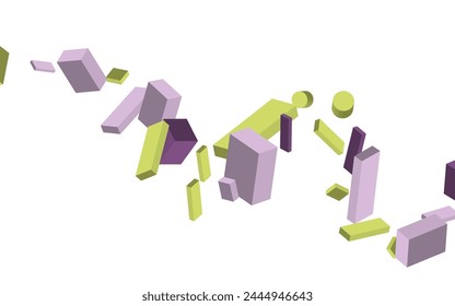Volumetric geometric shapes. Abstract vector background. Cover design for magazine, book, screensaver, banner.