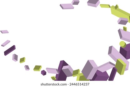 Volumetric geometric shapes. Abstract vector background. Cover design for magazine, book, screensaver, banner.