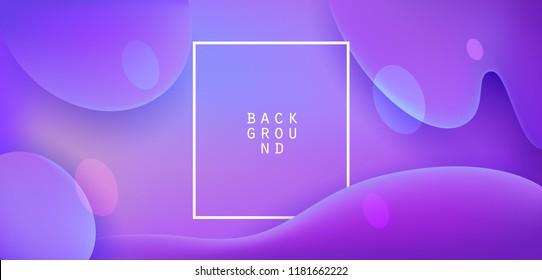 Volumetric gradient violet 
 background. Geometric modern technology background design shape. Creative landing page digital poster art