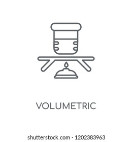 Volumetric linear icon. Volumetric concept stroke symbol design. Thin graphic elements vector illustration, outline pattern on a white background, eps 10.