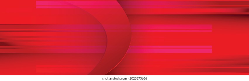 Líneas volumétricas sobre un fondo rojo - fondo panorámico