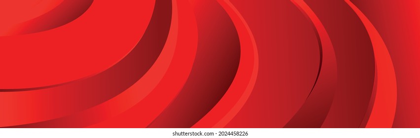 Volumetric lines on a red background - panoramic background