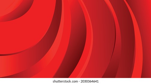 Volumetric lines on a red background - panoramic background