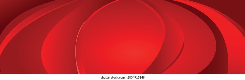 Volumetric lines on a red background - panoramic background