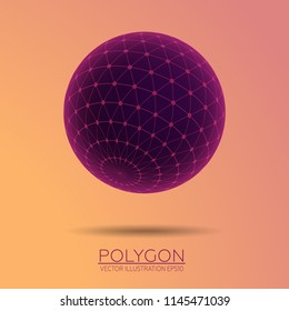 Volumetric luminous sphere. Vector Image EPS10
