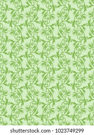 Volumetric seamless floral pattern background. Paper cut out seamless floral pattern.