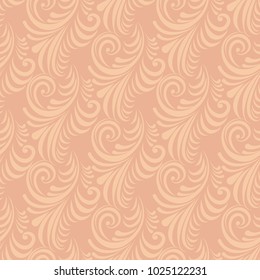 Volumetric seamless floral pattern background. Paper cut out seamless floral pattern.