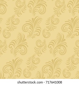 Volumetric seamless floral pattern background. Paper cut out seamless floral pattern.