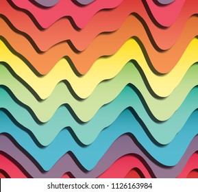 volumetric seamless pattern Papercut