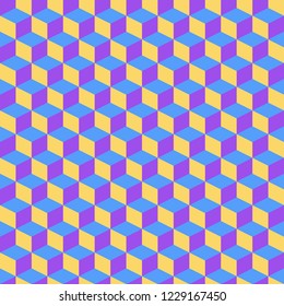 Volumetric structure cubes in pastel colors vector editable
