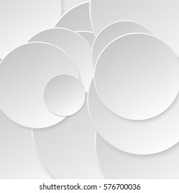 volumetric white background with large circles