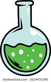 volumetrick flask illustration design vector