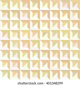 voluminous beige pattern consisting of rows of triangles and rhombuses
