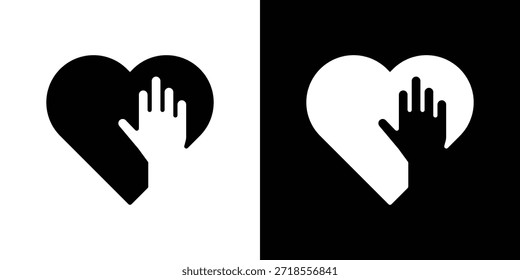Voluntary service icon vector illustration - high quality black style vector icons