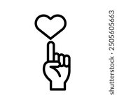 Volunteer Ally line icon , vector, pixel perfect, illustrator file