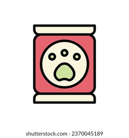 Volunteer Animal Food Icon Vector Illustration
