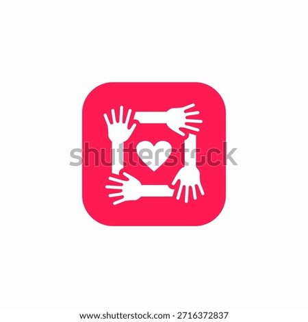 volunteer association icon sign vector