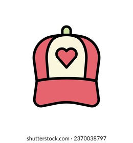 Volunteer Cap Icon Vector Illustration