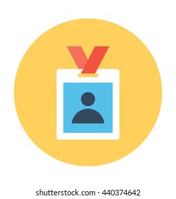 Volunteer Card Vector Icon