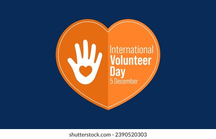 Volunteer day (IVD) is observed every year on December 5, to promote volunteering and recognize their contributions to the achievement of the Sustainable Development Goals. Vector art