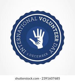 Volunteer day (IVD) is observed every year on December 5, to promote volunteering and recognize their contributions to the achievement of the Sustainable Development Goals. Vector art