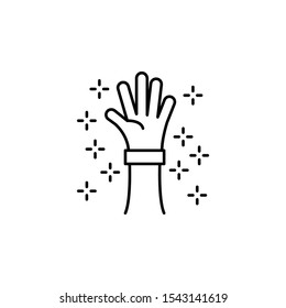 Volunteer hand icon. Element of no government organisation icon