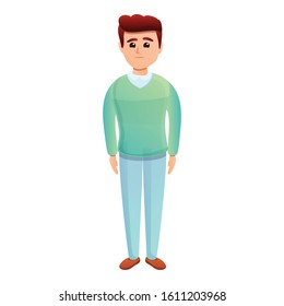 Volunteer icon. Cartoon of volunteer vector icon for web design isolated on white background