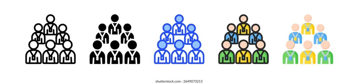 Volunteer Icon Collection With Multiple Styles