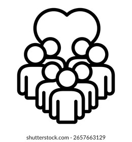 Elemento De Icono Voluntario Para Diseño Y Vector