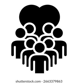 Elemento De Icono Voluntario Para Diseño Y Vector