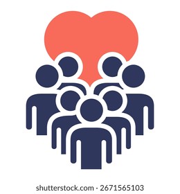 Elemento De Icono Voluntario Para Diseño Y Vector