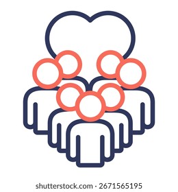 Elemento De Icono Voluntario Para Diseño Y Vector