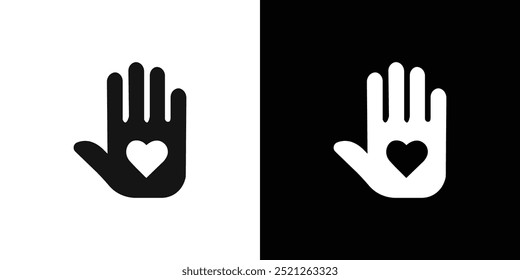 Volunteer icon Flat line illustration