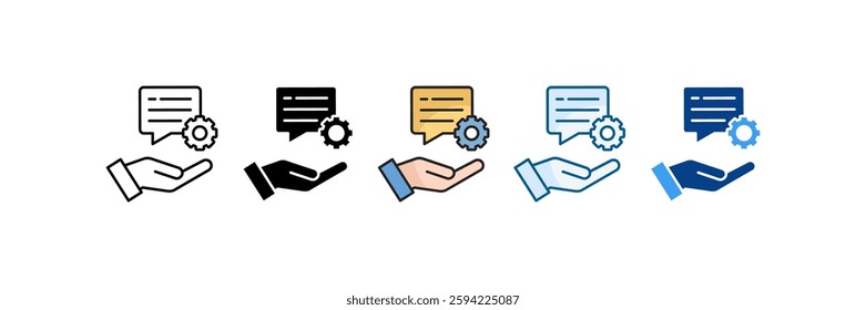Volunteer Icon Set Multiple Style Collection