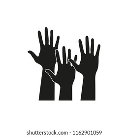 Volunteer icon. Simple vector illustration.