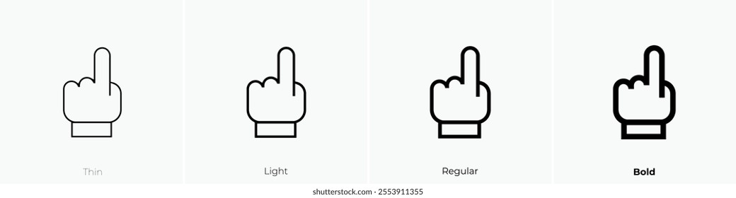 volunteer icon. Thin, Light Regular And Bold style design isolated on white background