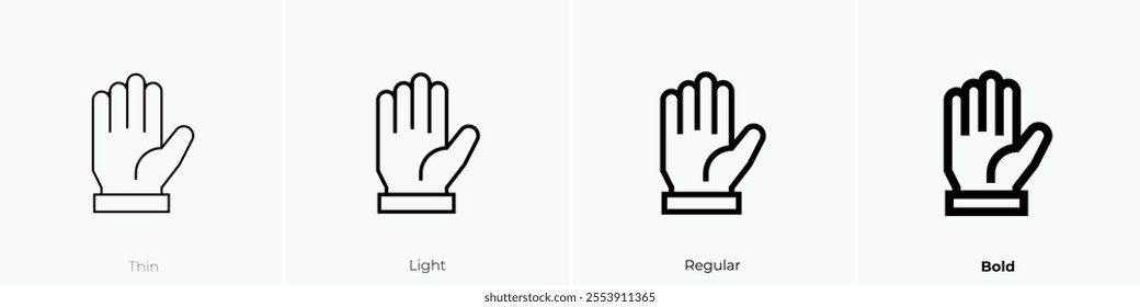 volunteer icon. Thin, Light Regular And Bold style design isolated on white background