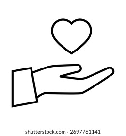Vektor des Freiwilligensymbols. Illustrationszeichen des Community-Dienstes. Hilfesymbol. Spendenlogo.