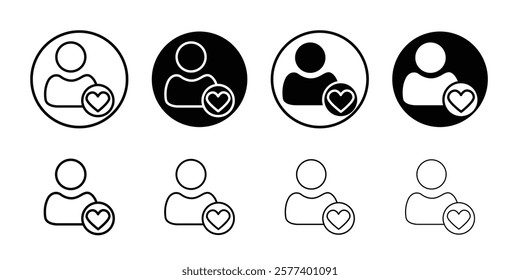 Volunteer icon Vector logo set flat