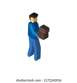 Volunteer isometric left top view 3D icon